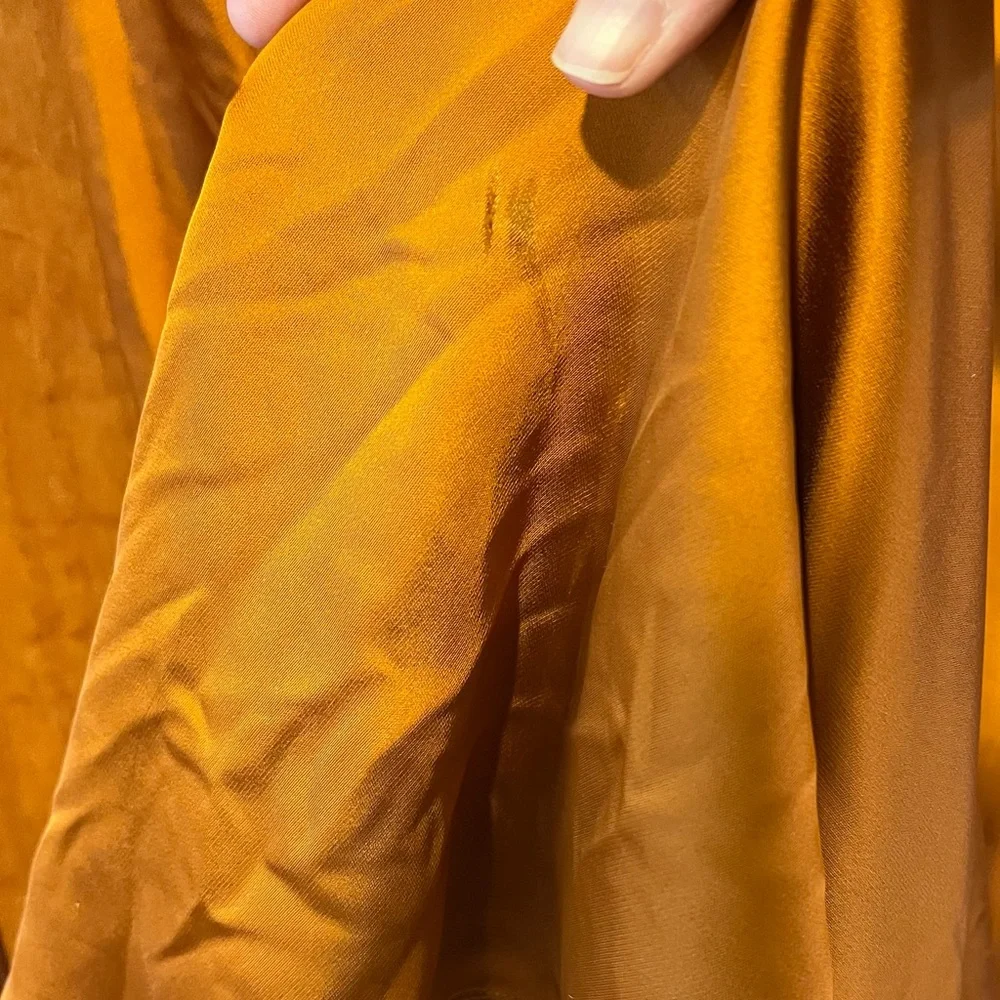 Sz 16 Obando‎ collective copper orange one shoulder sleeveless maxi gown RTR xl - Picture 13 of 14